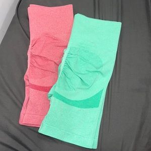 Never worn have two one mint green other dark ash red